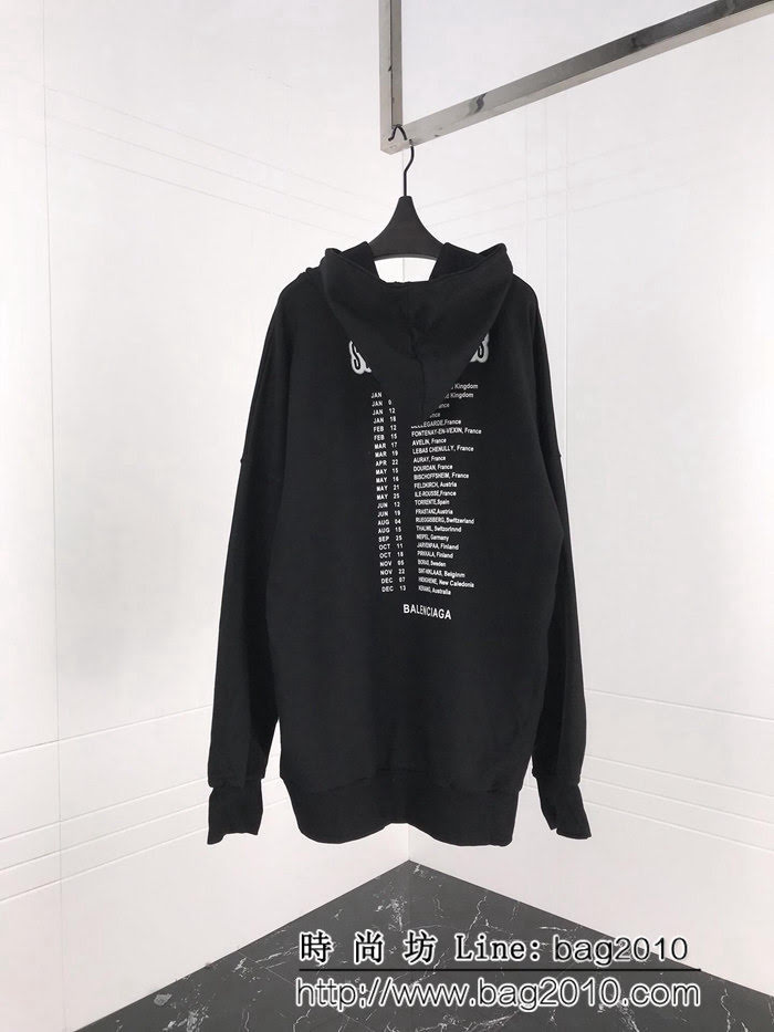 BALENCIAGA巴黎世家 18秋冬巴黎秀款 OS大版型 樂隊衛衣 情侶款 ydi1631